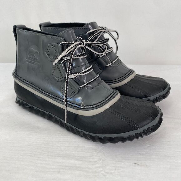 Sorel Gray Out N‎ About Waterproof Rain Duck Boot Womens 6 - Picture 1 of 9